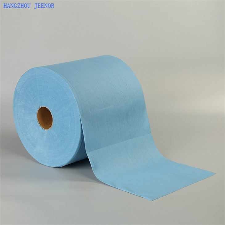 蓝色无纺布工业用雨刷和工作毛巾